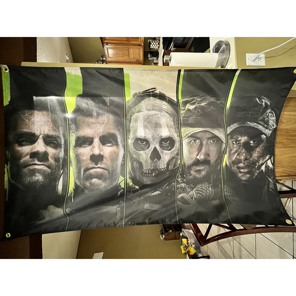 Call Of Duty Modern Warfare 2 5ft Flag Microsoft XBOX 360 PlayStation COD MW2